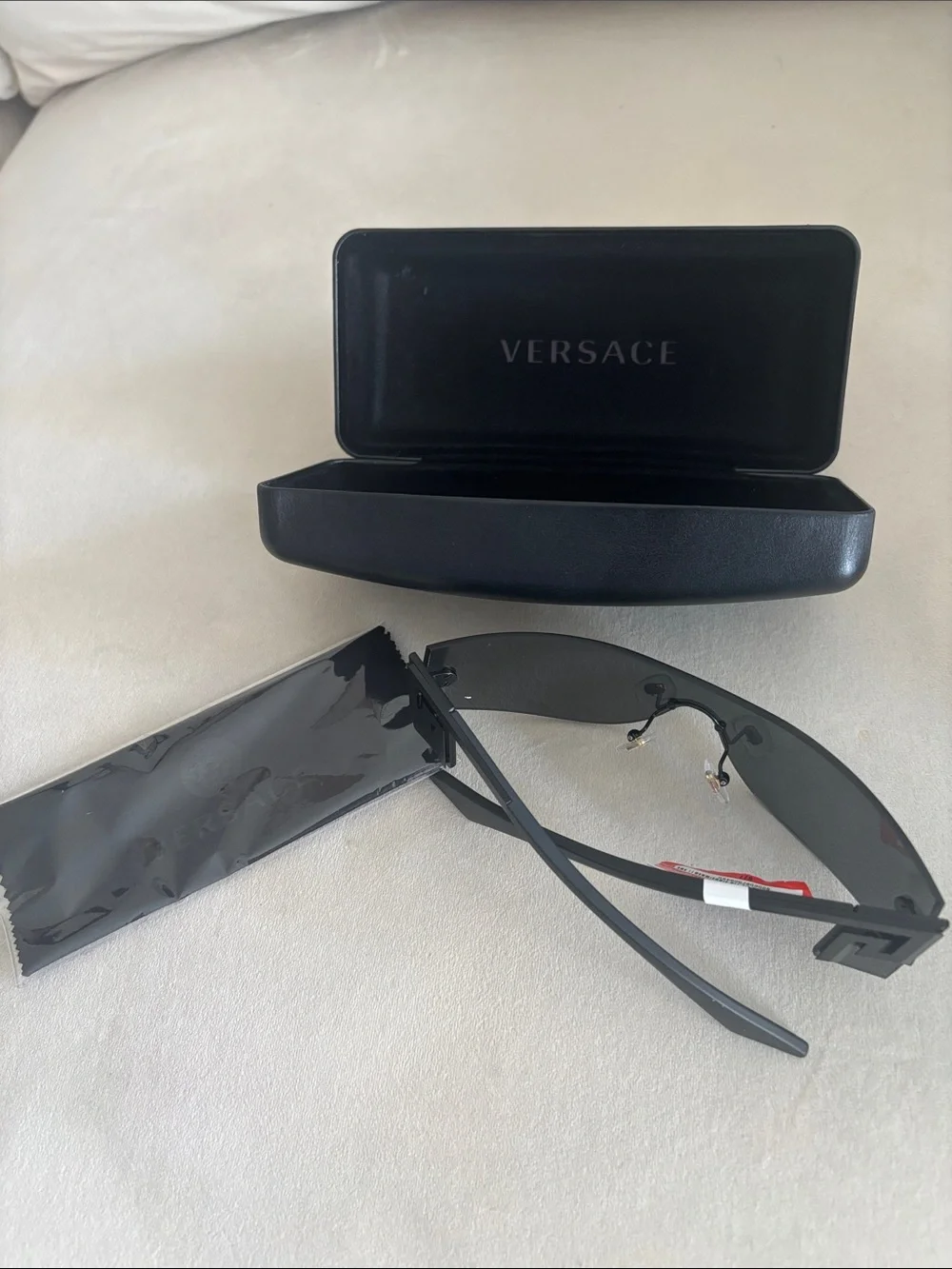 Versace Black Shield-Style VR/AR Protective Glasses